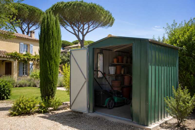 Abri de jardin encombré à Salon-de-Provence, souvent oublié dans les estimations