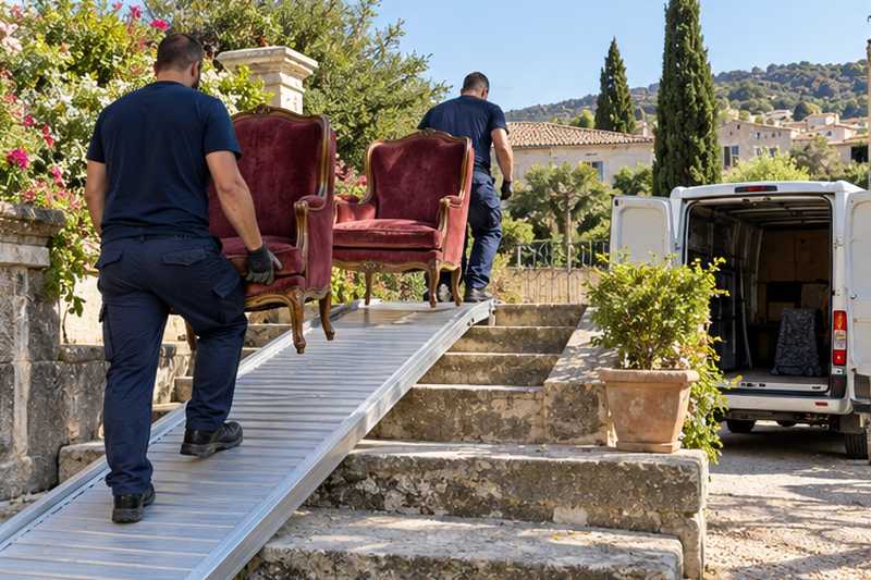 Paire de bergères sortie par la passerelle, Aix-en-Provence, les Cardeurs
